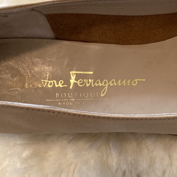 Salvatore Ferragamo Tan Suede Bow-embellished Espadrilles Sz:9.5 AAAA - Picture 5 of 7